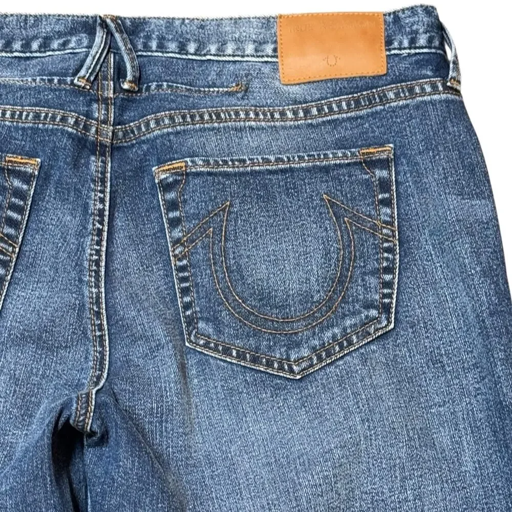 True Religion Rumer Loose Relaxed Straight Mid Rise Jeans 29